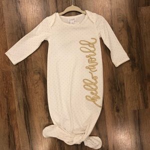 Hello World infant sleep gown